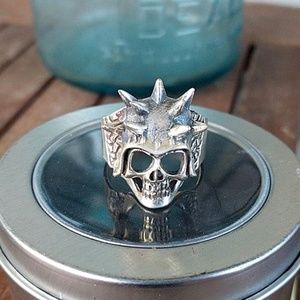 Men's Silver Skull Ring